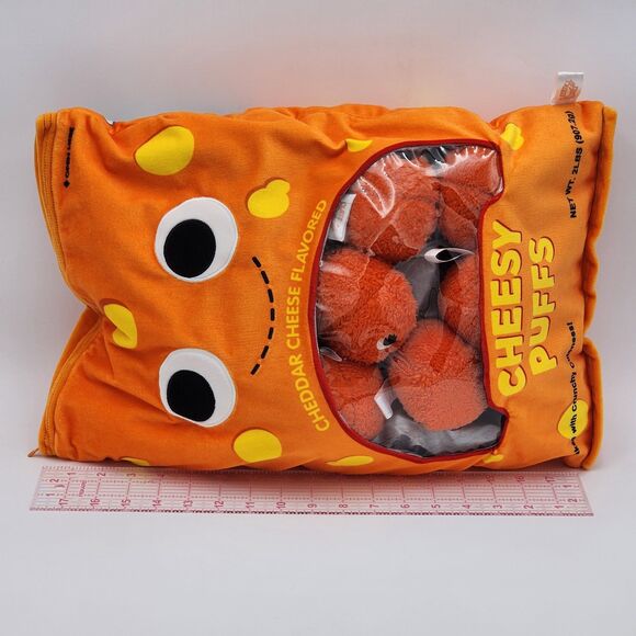 Kidrobot Yummy World XL Cheesy Puffs Interactive Food Plush Pillow - Picture 7 of 7